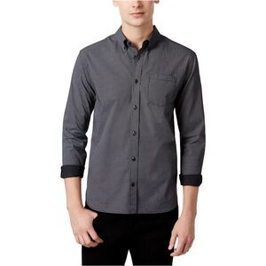 WHT SPACE Mens Polka Dot Button Up Shirt, NWT